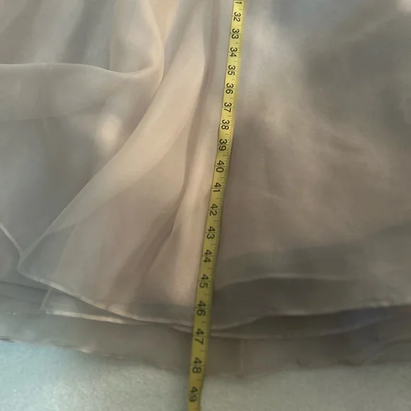 Alice + Olivia Abella Organza Maxi Skirt Nude/Dusty pink - Picture 11 of 16